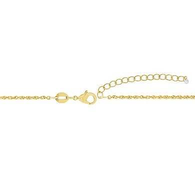 PRIMROSE Rope Chain Necklace with Cubic Zirconia Accent