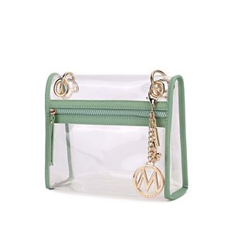 MKF Collection Gia Crossbody Bag With Adjustable Strap & Zip Closure