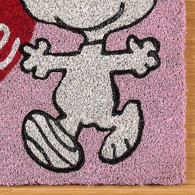 Disney's Peanuts Snoopy Hearts Coir Door Mat