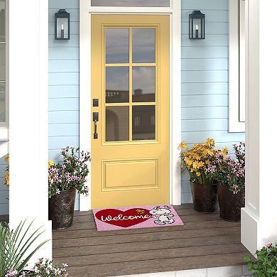 Disney's Peanuts Snoopy Hearts Coir Door Mat