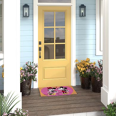 Disney's Mickey & Minnie Valentine's Day Outdoor Coir Door Mat