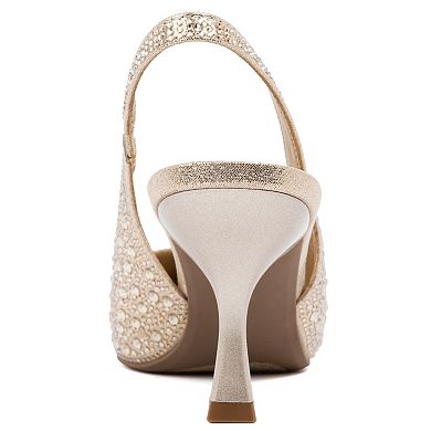 sugar Dazzy Bow Women's Closed Toe Dress Pumps