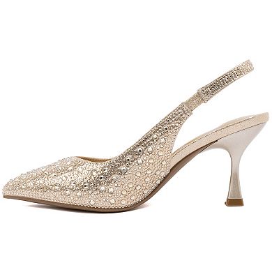 sugar Dazzy Bow Women's Closed Toe Dress Pumps