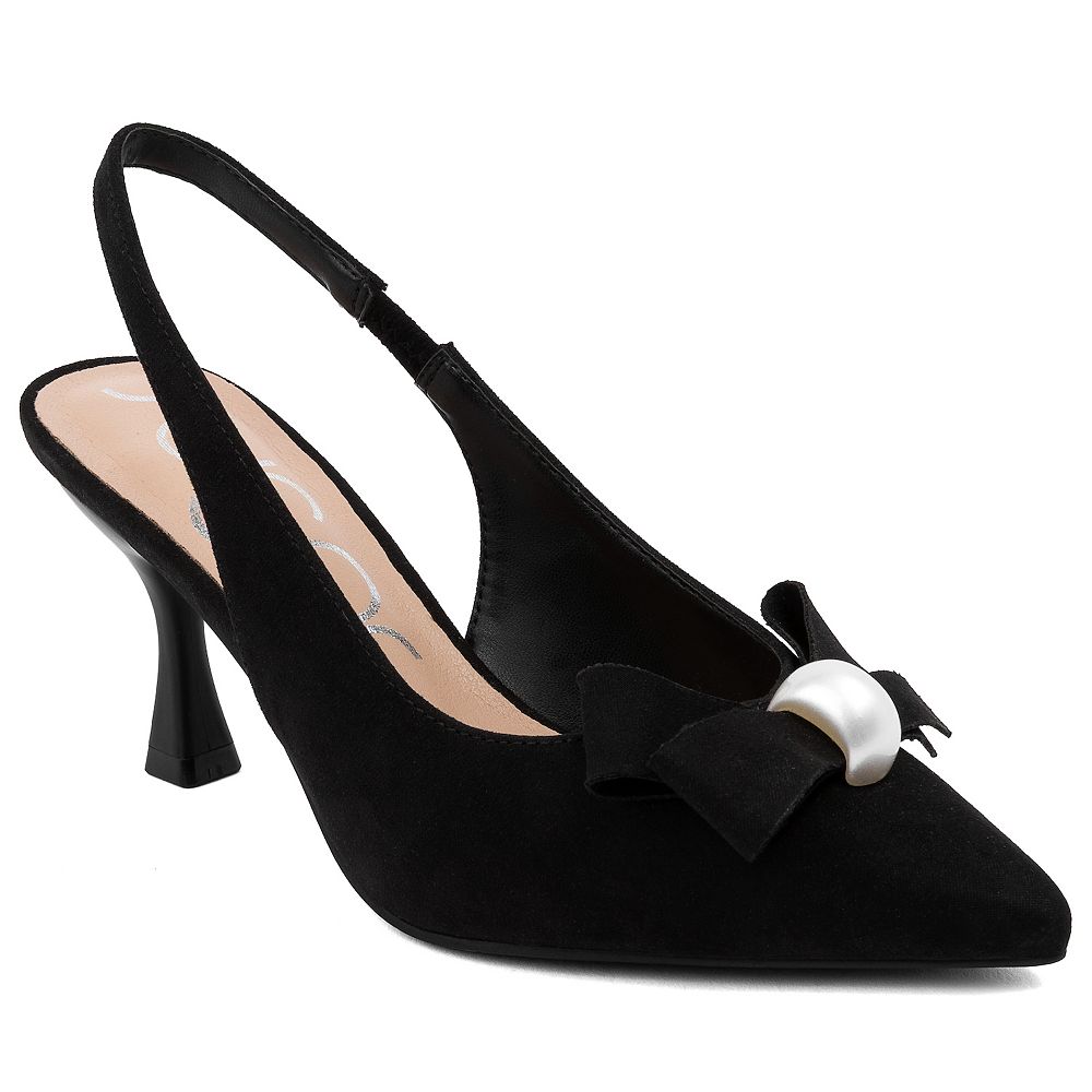 sugar Dazzy Bow Women's Closed Toe Dress Pumps