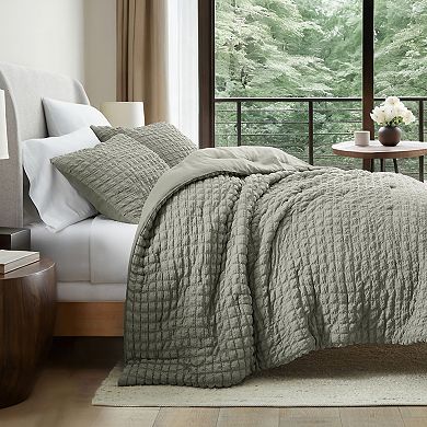 Home Collection Seersucker Textured Down-Alternative Comforter Set