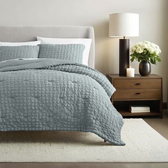 Home Collection Seersucker Textured Down-Alternative Comforter Set