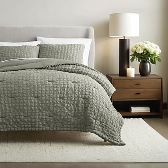 Home Collection Seersucker Textured Down-Alternative Comforter Set