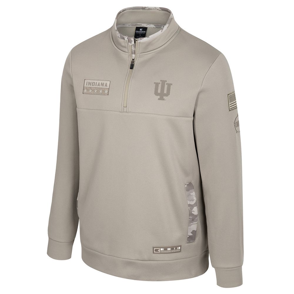 Indiana Hoosiers Men's OHT Battalion 1/4-Zip Fleece Pullover