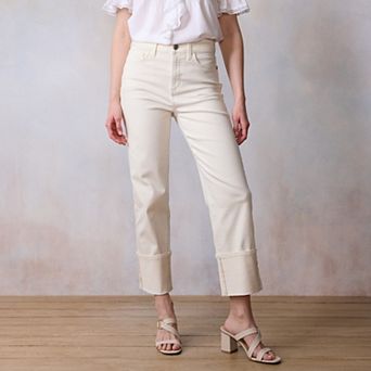 Women's LC Lauren Conrad Super High-Rise True Straight Jeans