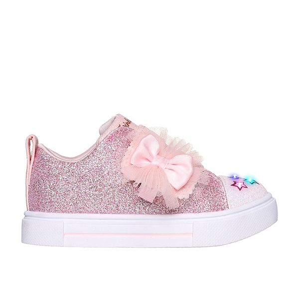 Skechers® Twinkle Toes: Twinkle Sparks Glitter Gems Toddler Girls' Light-Up Shoes - Gold (7 T)