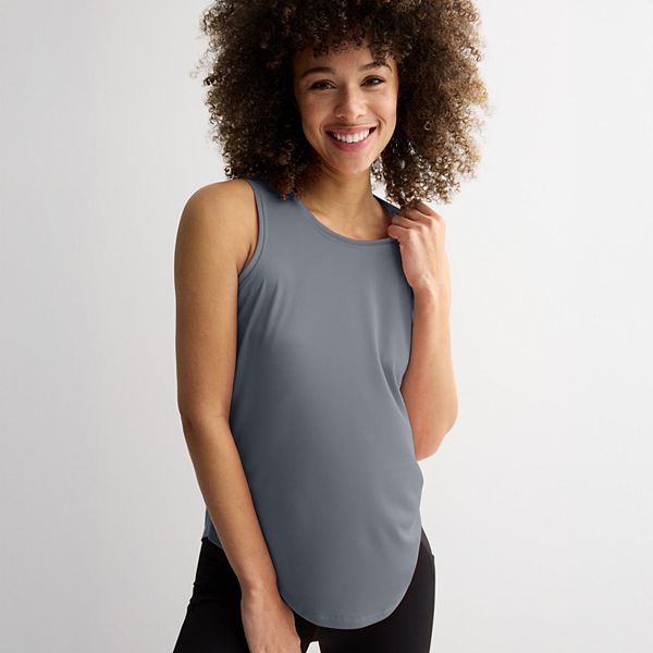 Women's Tek Gear® Dry Tek Tank Top - Heritage Gray (X SMALL)