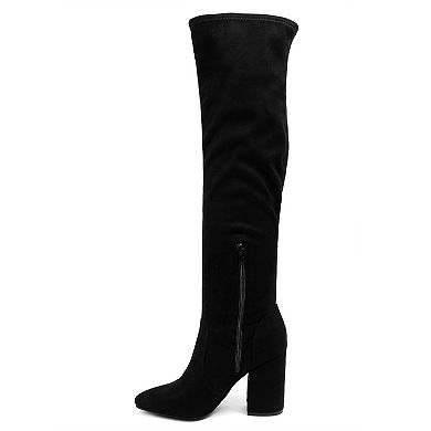sugar Embassy Women's High Shaft Block Heel Boots