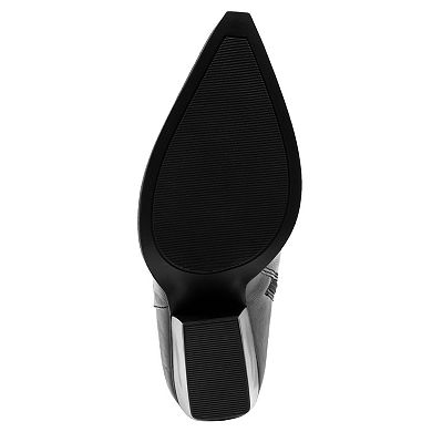 sugar Nails Studs Women's High Shaft Heel Boots