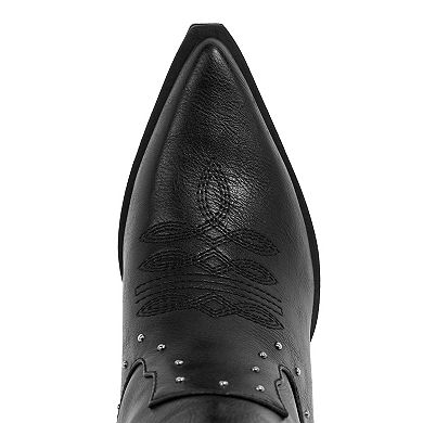 sugar Nails Studs Women's High Shaft Heel Boots