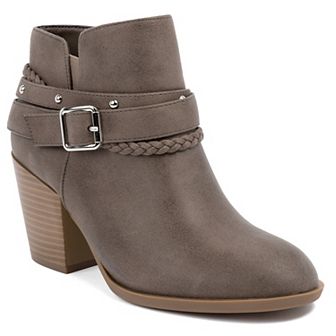 sugar Sansa Women's Slip-On Ankle Wedge Boots