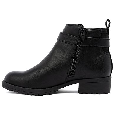 sugar Cameron Women's Ankle Boots with Buckle Detail