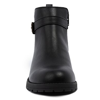 sugar Cameron Women's Ankle Boots with Buckle Detail