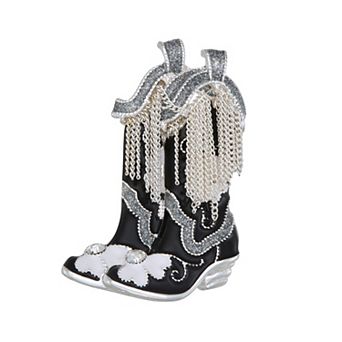 Napier Silver Tone Elevated Boots Pin