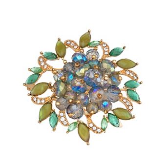 Napier Gold Tone Flower Pin