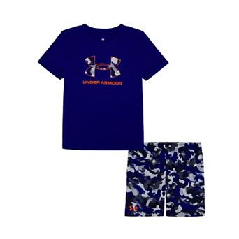 Baby & Toddler Boy Under Armour UA Tech Printed Short Sleeve Top & Shorts Set