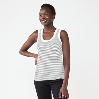 Women's Nine West Fitted Rib Tank Top