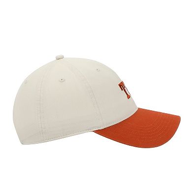 Women's Texas Orange & White Washed Poplin Unstructured Baseball Cap