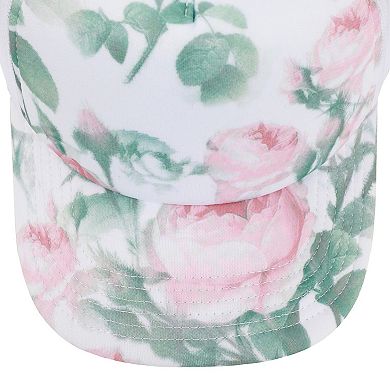 Women's Floral Rose Print Foam Trucker Hat