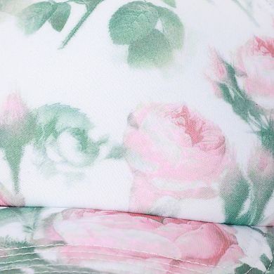 Women's Floral Rose Print Foam Trucker Hat