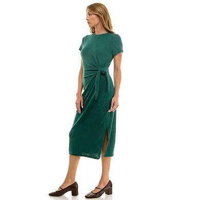 Women's Luxology Side Tie Midi Dress