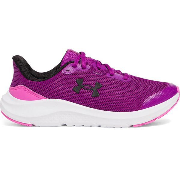 Under Armour Grade School Pursuit 4 Kids Athletic Shoes - Rebel Purple Pink (4)