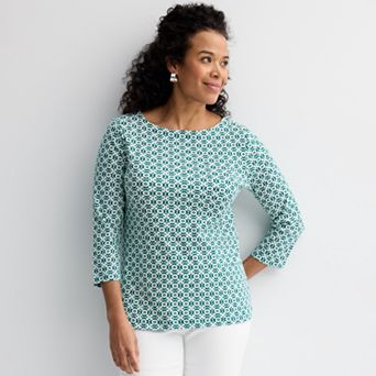 Women's Croft & Barrow® Boatneck Top