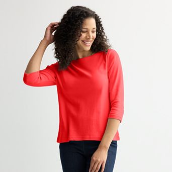 Women's Croft & Barrow® Boatneck Top