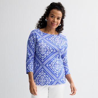 Women's Croft & Barrow® Boatneck Top