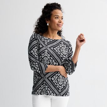 Women's Croft & Barrow® Boatneck Top