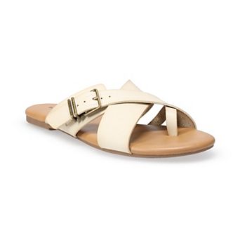 Sonoma Goods For Life® Women's Buckle Toe Loop Slide Sandals