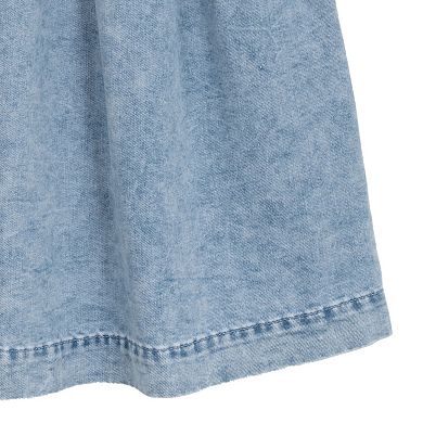 Girls 7-16 Rare Editions Acid Washed Denim Corset Dress
