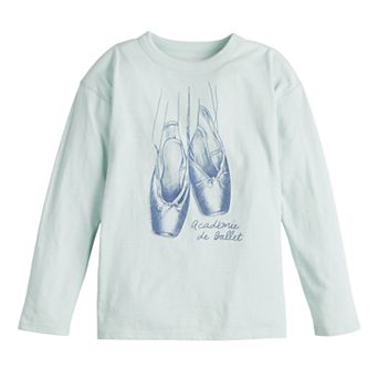 Girls 6-20 SO® Long Sleeve Oversized Graphic Tee in Regular & Plus Size