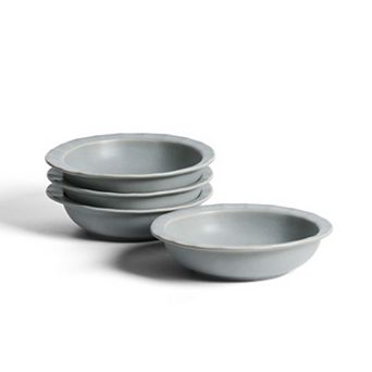 Stone Lain Oasis Textured Stoneware 4 pc Pasta Bowl Set