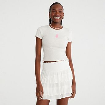 Juniors' Aeropostale Cropped Baby Tee