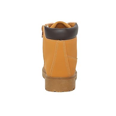 Yoki Tudor Little Kid Boys Lace-Up Zipper Combat Boots
