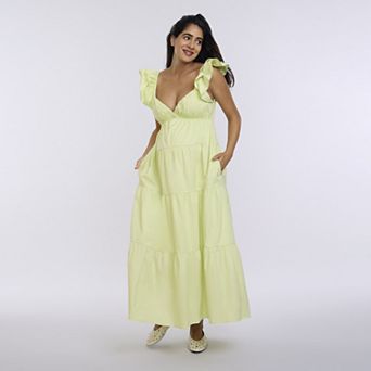 Maternity Motherhood® Babydoll Ruffle Maxi Dress