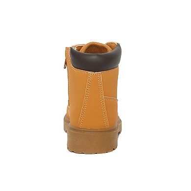 Yoki Tudor Boys Lace-Up Zipper Combat Boots