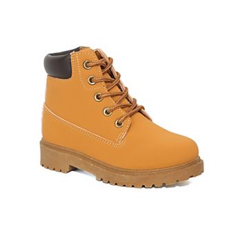 Yoki Tudor Boys Lace-Up Zipper Combat Boots