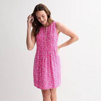 Petite Sonoma Goods For Life® Sleeveless Pintuck Dress