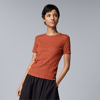 Women's Simply Vera Vera Wang Textured Tee