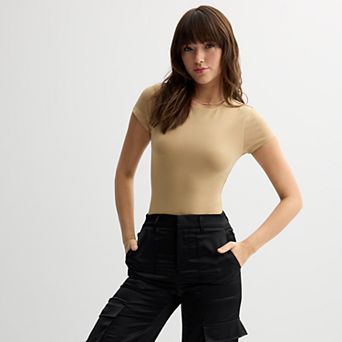 Juniors' SO® Crewneck Short Sleeve Bodysuit