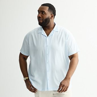 Big & Tall Apt. 9® Short Sleeve Rayon Camp Collar Shirt