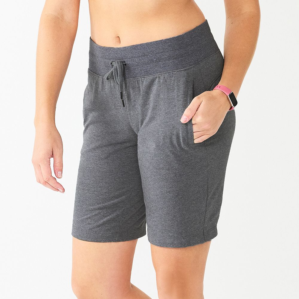 Single-Knee Bermuda Shorts
