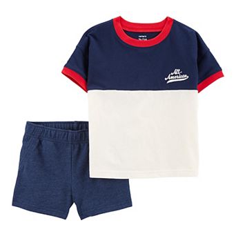 Baby & Toddler Boy Carter's 2 pc Fourth of July Tee & Shorts Set