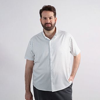Big & Tall Haggar® Performance Short Sleeve Button-Down Shirt